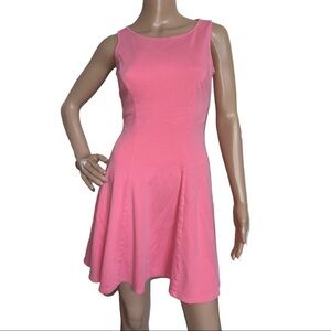 NEW YORK & COMPANY PINK FIT & FLARE‎ MINI DRESS SIZE S